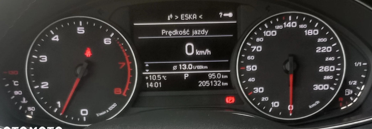 Audi A6 cena 61000 przebieg: 205000, rok produkcji 2012 z Skierniewice małe 301